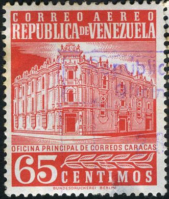 Venezuela - 1958 - Oficina Principal de Correos Caracas Aereo - 65C