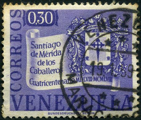 Venezuela - 1958 - Cuatricentenario Santiago de Merida de los Caballeros - 0.30Bs