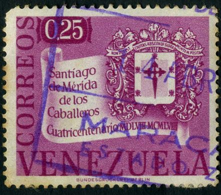 Venezuela - 1958 - Cuatricentenario Santiago de Merida de los Caballeros - 0.50Bs