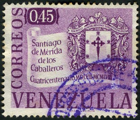 Venezuela - 1958 - Cuatricentenario Santiago de Merida de los Caballeros - 0.45Bs