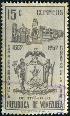 Venezuela - 1958 - Cuatricentenario Trujillo - 10C