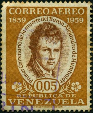 Venezuela - 1959 - Centenario Humboldt - 5C (Aereo)
