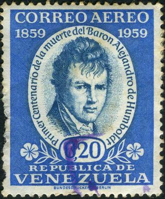 Venezuela - 1959 - Centenario Humboldt - 20C (Aereo)