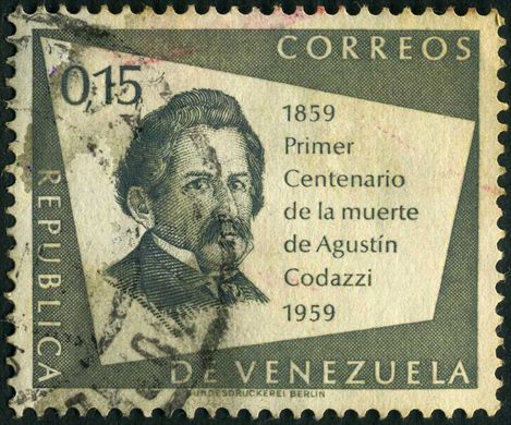 Venezuela - 1959 - Centenario Morte Agustin Codazzi - 0.15Bs
