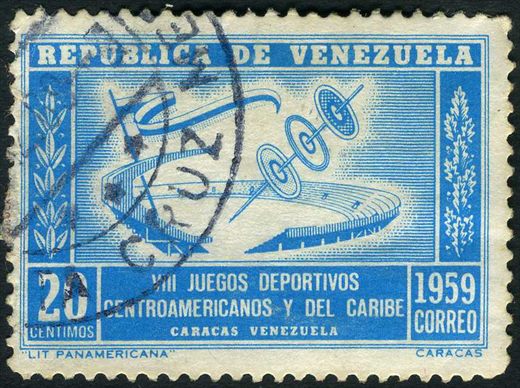 Venezuela - 1959 - VIII Juegos Centroamericanos Caribe Estadio - 20C