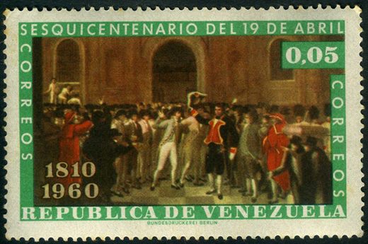 Venezuela - 1960 - Sesquicentenario 19 de Abril - 0.05Bs