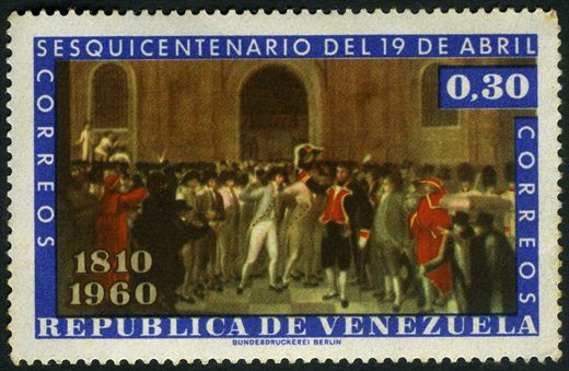 Venezuela - 1960 - Sesquicentenario 19 de Abril - 0.30Bs