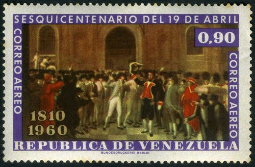 Venezuela - 1960 - Sesquicentenario 19 de Abril - 0.75Bs (Aereo)