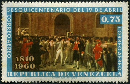 Venezuela - 1960 - Sesquicentenario 19 de Abril - 0.90Bs (Aereo)