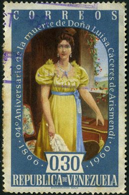 Venezuela - 1960 - 94 Aniversario Morte Dona Luisa Caceres de Arismendi - 0.30Bs
