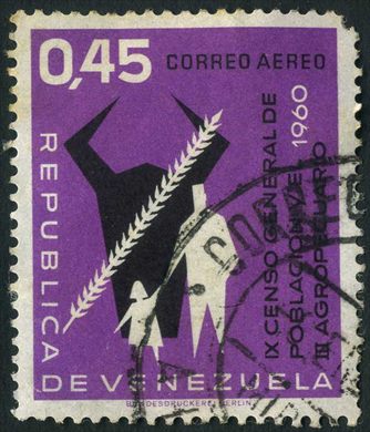 Venezuela - 1961 - IX Censo de Poblacion y III Agropecuario - 0.45Bs
