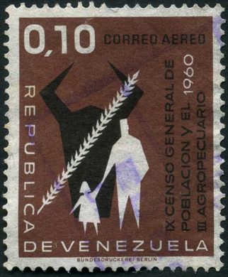 Venezuela - 1961 - IX Censo de Poblacion y III Agropecuario - 0.10Bs