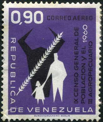 Venezuela - 1961 - IX Censo de Poblacion y III Agropecuario - 0.90Bs