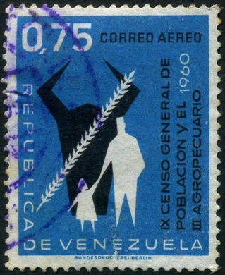 Venezuela - 1961 - IX Censo de Poblacion y III Agropecuario - 0.75Bs