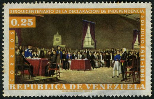 Venezuela - 1961 - Sesquicentenario Declaracion Independencia - 0.25Bs