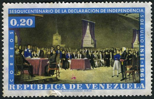 Venezuela - 1961 - Sesquicentenario Declaracion Independencia - 0.20Bs