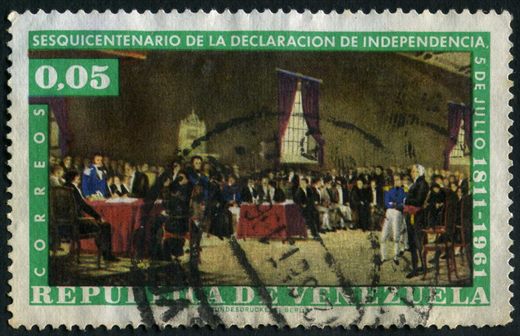 Venezuela - 1961 - Sesquicentenario Declaracion Independencia - 0.05Bs