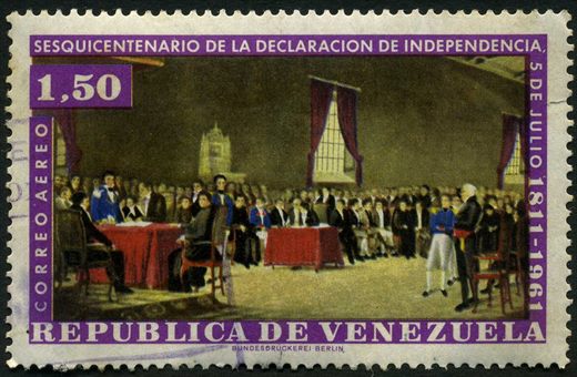 Venezuela - 1961 - Sesquicentenario Declaracion Independencia - 1.50Bs Aereo