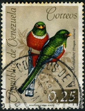 Venezuela - 1962 - Aves - Cucu Montanero Trogon collaris - 25C