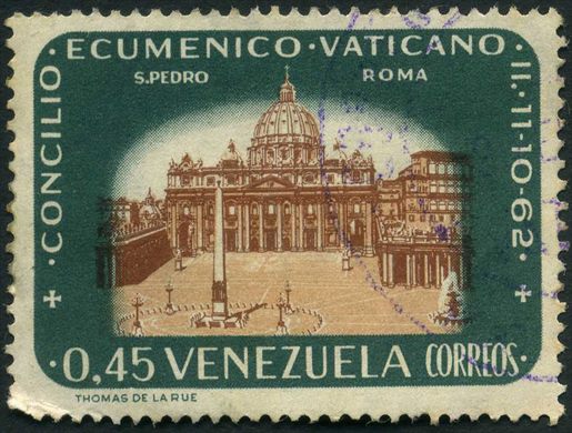 Venezuela - 1962 - Concilio Ecumenico Vaticano II - Basilica de San Pedro - 0.45Bs