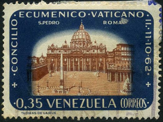 Venezuela - 1962 - Concilio Ecumenico Vaticano II - Basilica de San Pedro - 0.35Bs