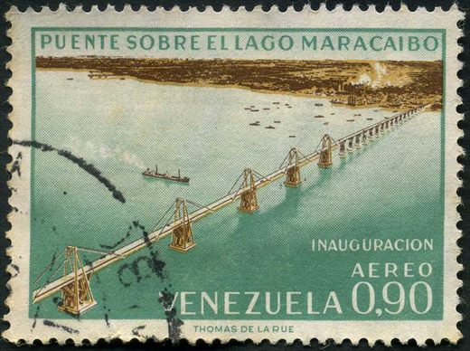 Venezuela - 1962 - Puente Lago Maracaibo Aereo - 0.90Bs