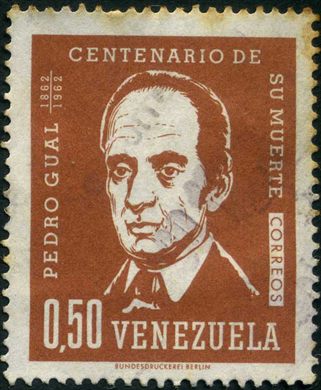 Venezuela - 1962 - Centenario Muerte Pedro Gual - 0.50Bs
