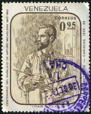 Venezuela - 1963 - Centenario Arturo Michelena - Autorretrato - 0.95Bs
