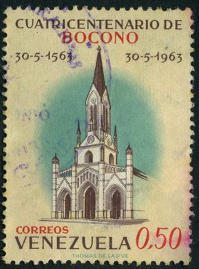 Venezuela - 1963 - Cuatricentenario Bocono Igreja - 0.50Bs