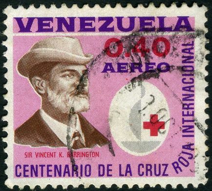 Venezuela - 1963 - Centenario Cruz Roja Internacional - Dr Francisco A Risquez - 0.15Bs