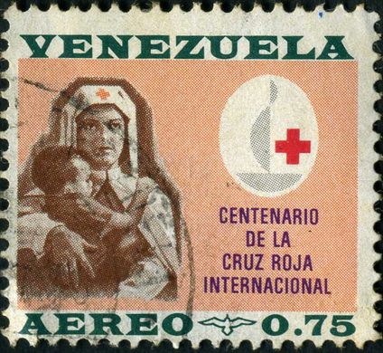 Venezuela - 1963 - Centenario Cruz Roja Internacional - Dr Carlos J Bello - 0.20Bs