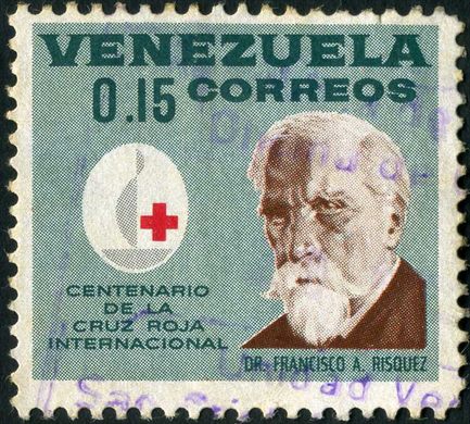 Venezuela - 1963 - Centenario Cruz Roja Internacional - Sir Vincent K Barrington - 0.40Bs Aereo