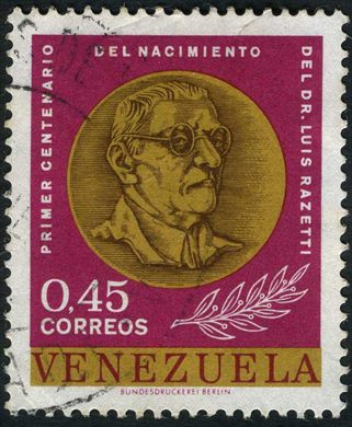 Venezuela - 1963 - Centenario Dr Luis Razetti - 0.45Bs