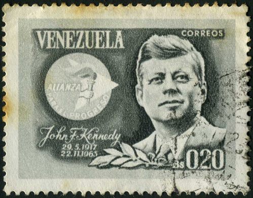 Venezuela - 1964 - John F Kennedy Alianza para el Progreso cinzento escuro - 0.20Bs