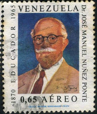Venezuela - 1965 - Jose Manuel Nunez Ponte Educador Aereo - 0.65Bs