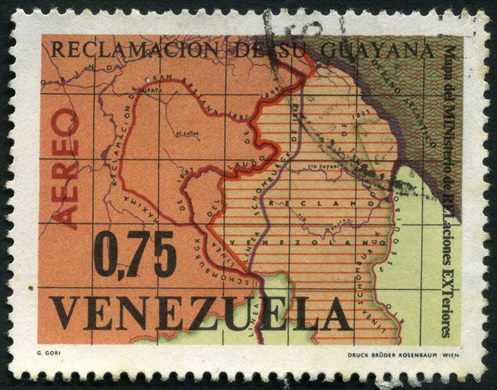 Venezuela - 1965 - Reclamacion de su Guayana - 0.75Bs Aereo