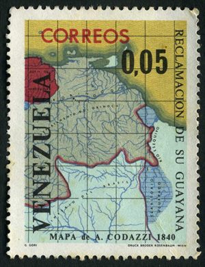 Venezuela - 1965 - Reclamacion de su Guayana - Mapa Codazzi 1840 - 0.05Bs