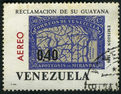 Venezuela - 1965 - Reclamacion de su Guayana - Apoteosis de Miranda 1896 - 0.40Bs Aereo