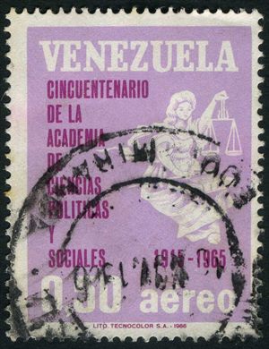 Venezuela - 1966 - Academia de Ciencias Politicas y Sociales - 0.90Bs