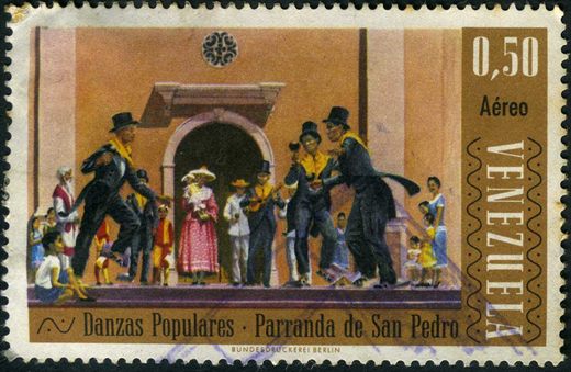 Venezuela - 1966 - Danzas Populares - Parranda de San Pedro - 0.50Bs Aereo