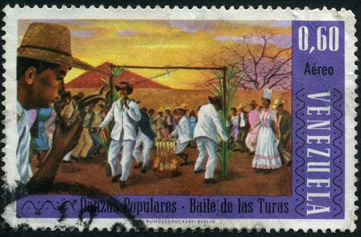 Venezuela - 1966 - Danzas Populares - Baile de las Turas - 0.60Bs Aereo
