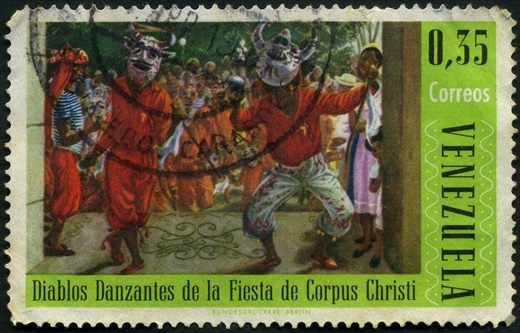 Venezuela - 1966 - Danzas Populares - Diablos Danzantes de Corpus Christi - 0.35Bs