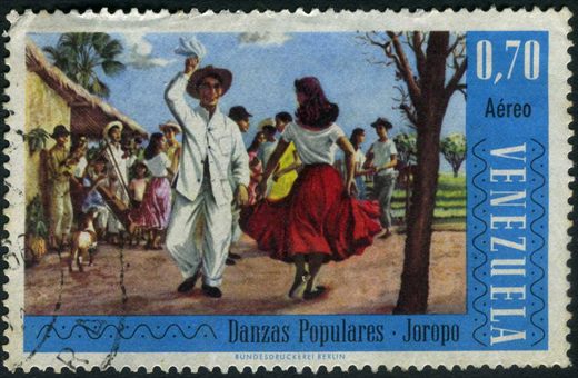 Venezuela - 1966 - Danzas Populares - Joropo - 0.70Bs Aereo