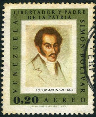 Venezuela - 1966 - Libertador Padre Patria Autor Anonimo 1816 - 0.20Bs Aereo