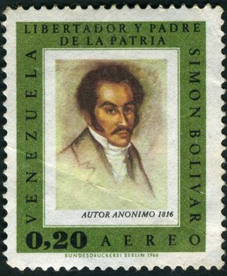 Venezuela - 1966 - Libertador Padre Patria Autor Anonimo 1816 - 0.20Bs Aereo