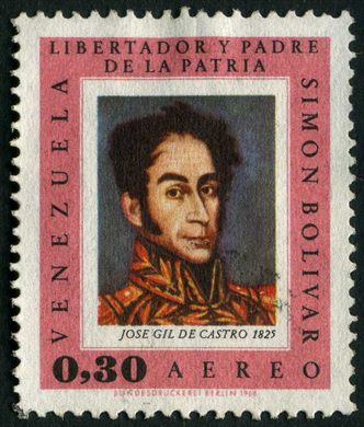 Venezuela - 1966 - Libertador Padre Patria - Jose Gil de Castro - 0.30Bs