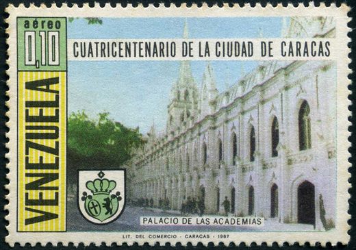 Venezuela - 1967 - Cuatricentenario de Caracas - Palacio de las Academias - 0.10Bs