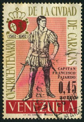 Venezuela - 1967 - Cuatricentenario de Caracas - Capitan Francisco Fajardo - 0.45Bs