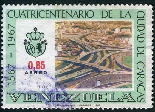 Venezuela - 1967 - Cuatricentenario de Caracas - El Pulpo - 0.85Bs