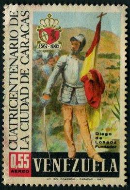 Venezuela - 1967 - Cuatricentenario de Caracas - Diego de Losada Fundador - 0.55Bs